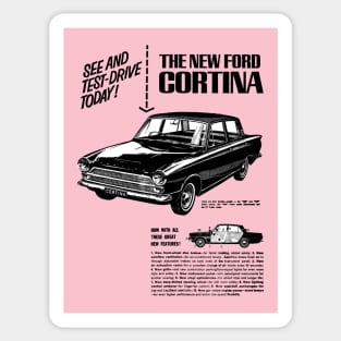 FORD CORTINA MK1 - advert Sticker